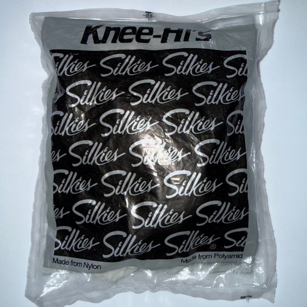 Vintage Silkies Knee-Hi's | Regular | White | 3 Pair Pack | 100% Nylon